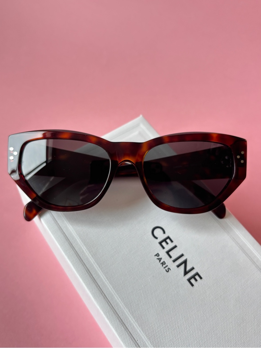 Celine Tortoiseshell Sunglasses - Brown